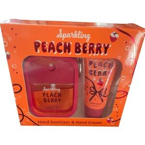 SPARKLING PEACH BERRY HAND SANITIZER & HAND CREAM SET